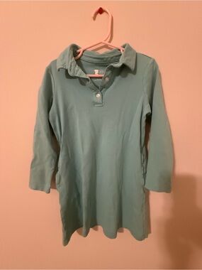 Primary Light Teal Long Sleeve Polo Tunic
